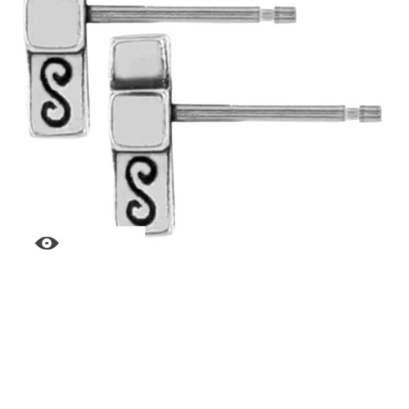 Brighton Silver Night Cross Studs - Picture 5 of 5